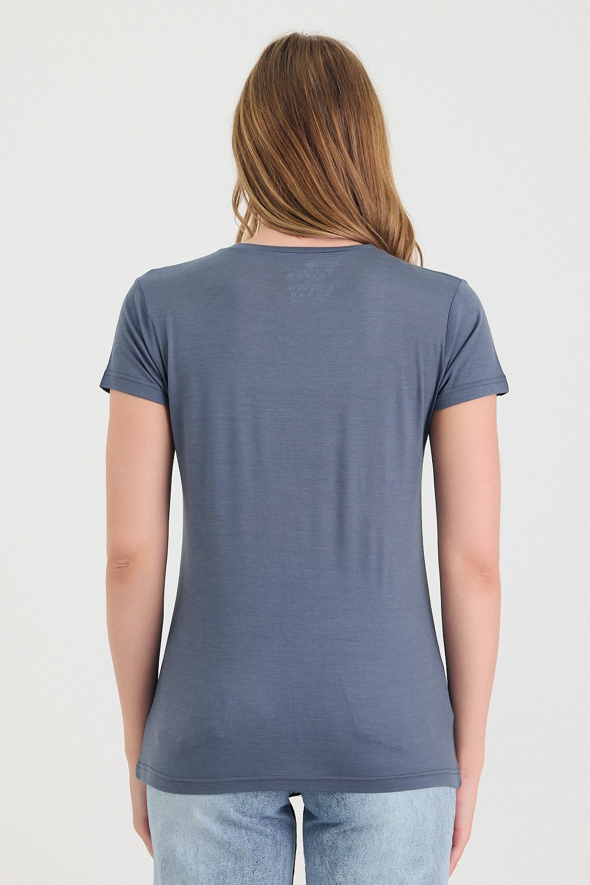 Cienka damska koszulka merino 135 g/m² w kolorze szarym