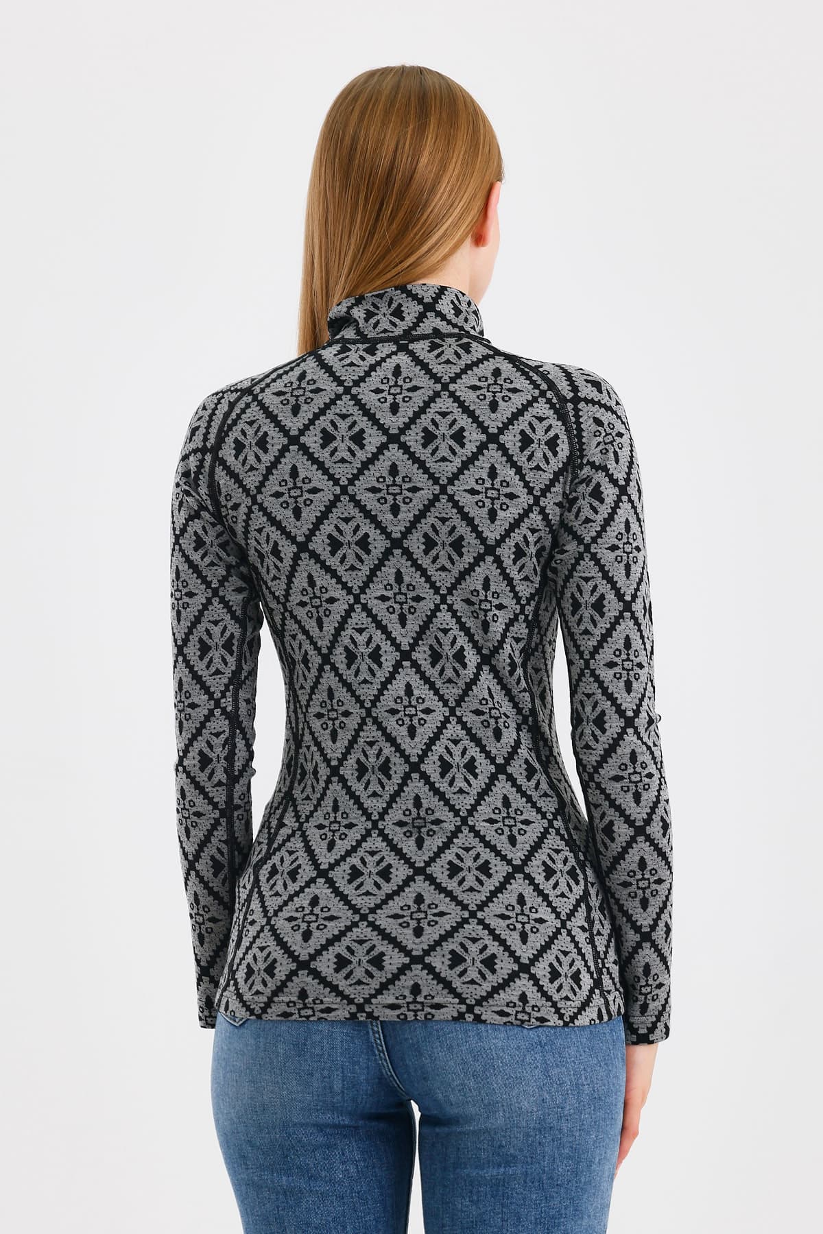 Szary damski longsleeve merino 230 g/m² na outdoor