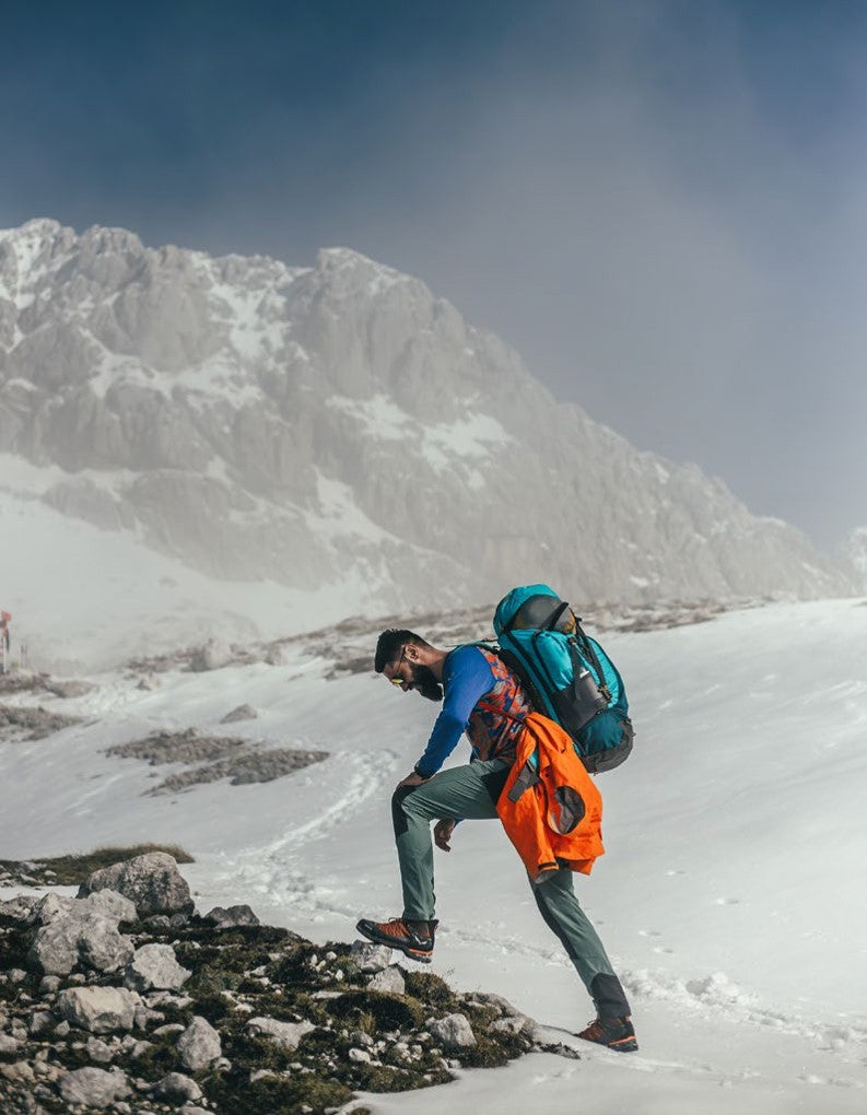 Męska koszulka z wełny merino na narty, trekking i zimowe aktywności