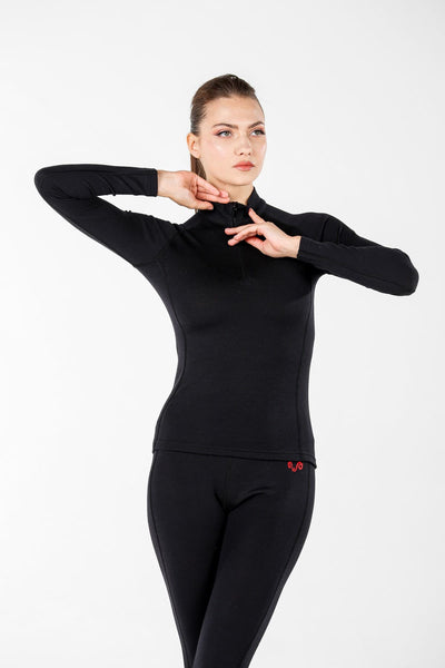 Ekstremalna - Damska Koszulka z Długim Rękawem z 100% Wełny Merino (260 g/m²)