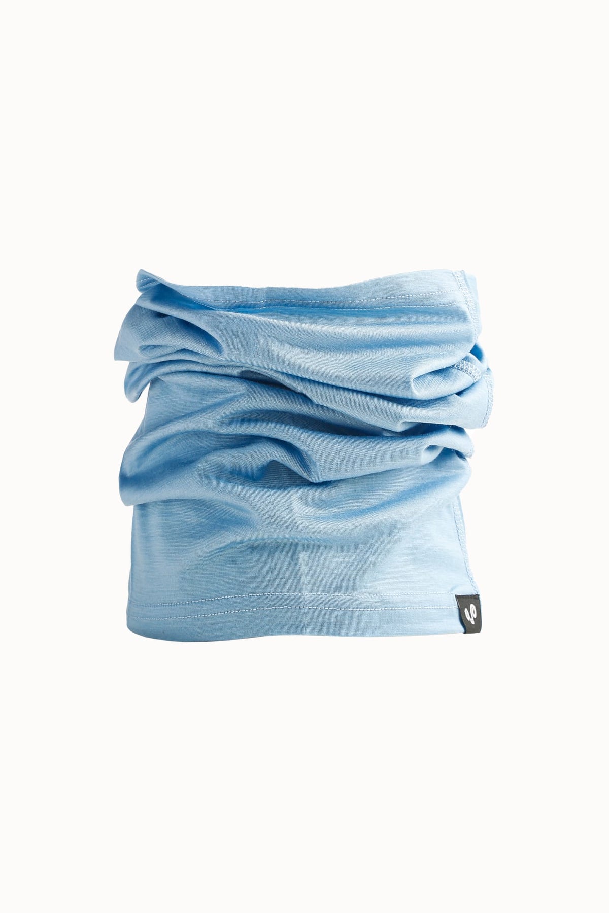 Niebieski komin trekkingowy ze 100% wełny merino 135 g/m²
