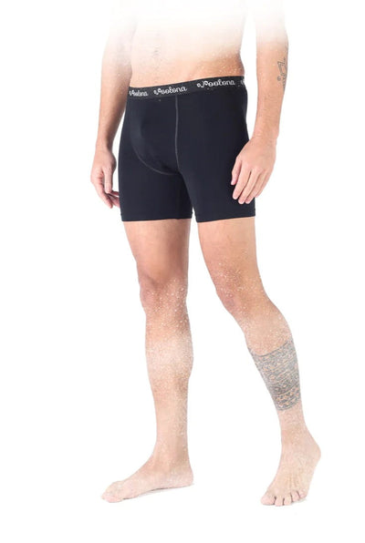 Czarne bokserki męskie ze 100% wełny merino 195 g/m²
