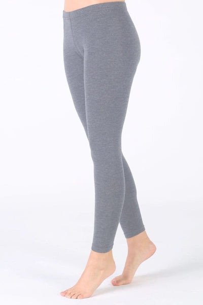 Szare damskie legginsy termoaktywne ze 100% wełny merino