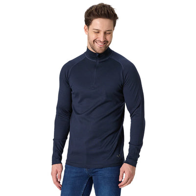 Granatowa męska bluza ze 100% wełny merino