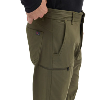 Elastyczne męskie spodnie khaki z wełną merino i technologią 4-way stretch