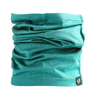 Szmaragdowy komin trekkingowy ze 100% wełny merino 135 g/m²